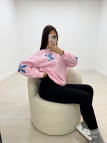 SUDADERA LV RELIEVE ROSA
